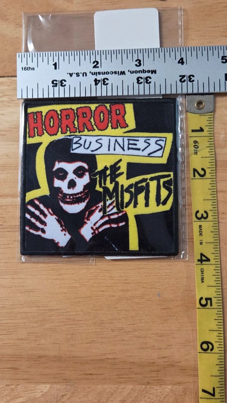 The Misfits Horror Business Crimson Ghost Woven Patch Punk Rock Merch New